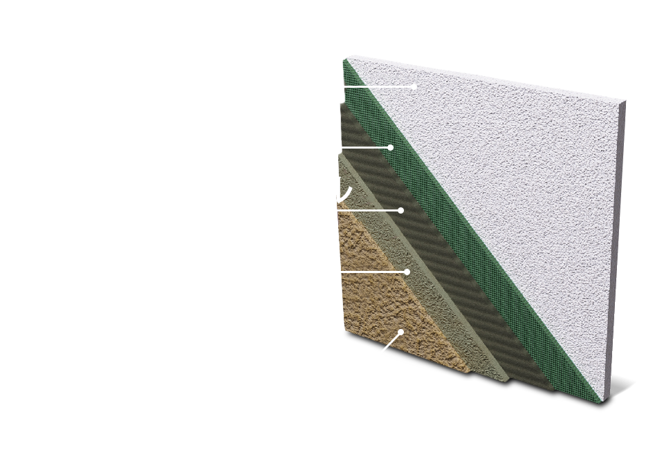 5層仕上で高強度を実現